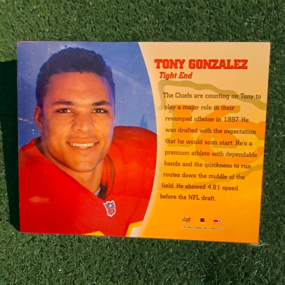 8x10 autographed Tony Gonzalez KC CHIEFS #88 - Picture 2 of 3